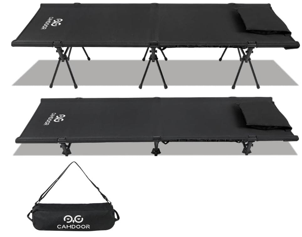 【ほぼ新品】CAMDOOR キャンプ コット 2way ブラック