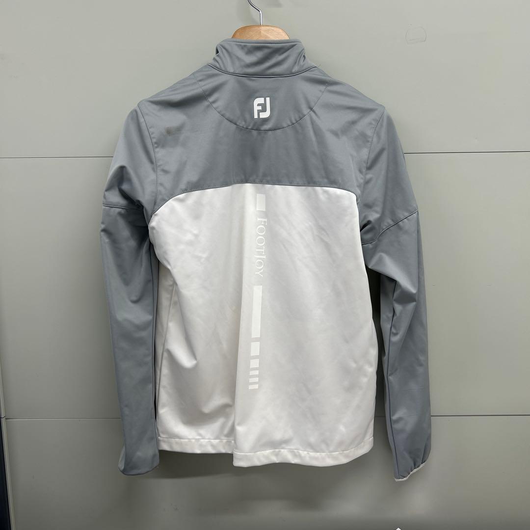 FootJoy フルジップジャケット グレー/ホワイト　Mサイズ