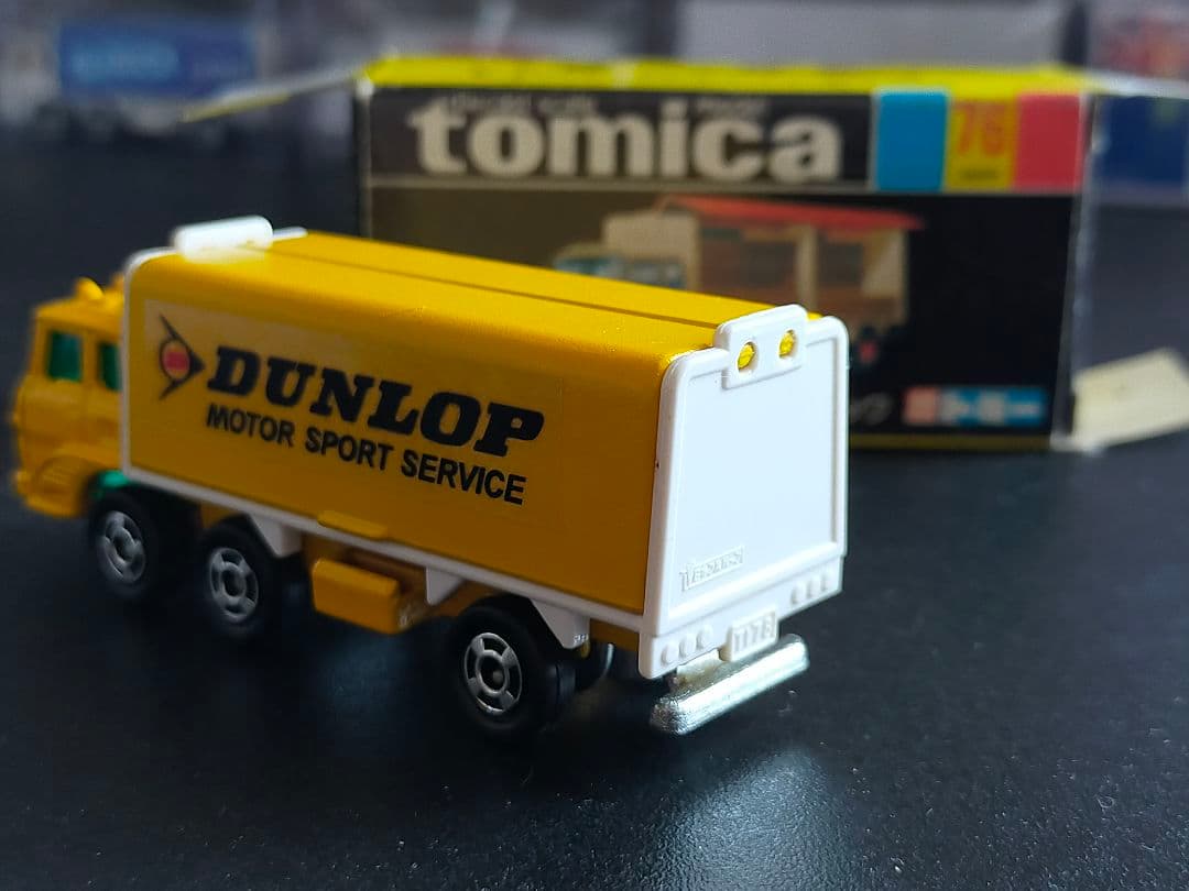 試作品 非売品 ウィング ルーフ トラック DUNLOP 日本製 黒箱 トミカ