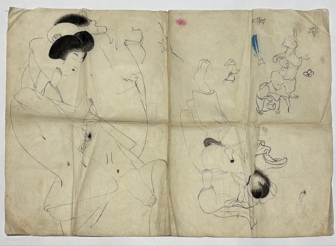 「春画木版画他一括」明治期17枚|艶本 わじるし 浮世絵 江戸時代 和本