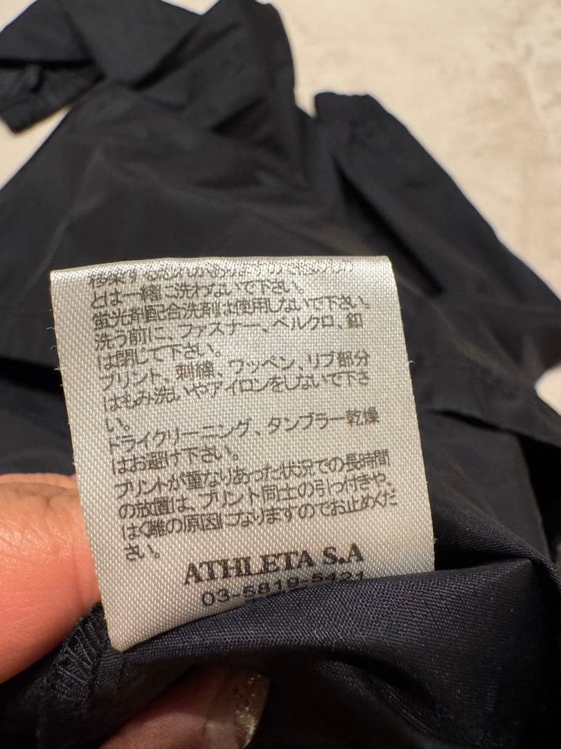 ATHLETA ピステ上下セット ブラック×レッド　L