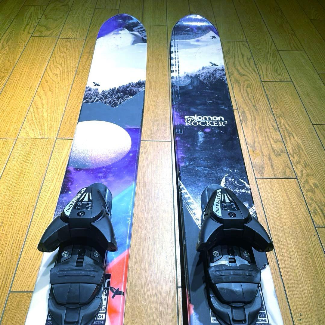 【値下げ】salomonサロモンROCKER2 122 金具セット　パウダー