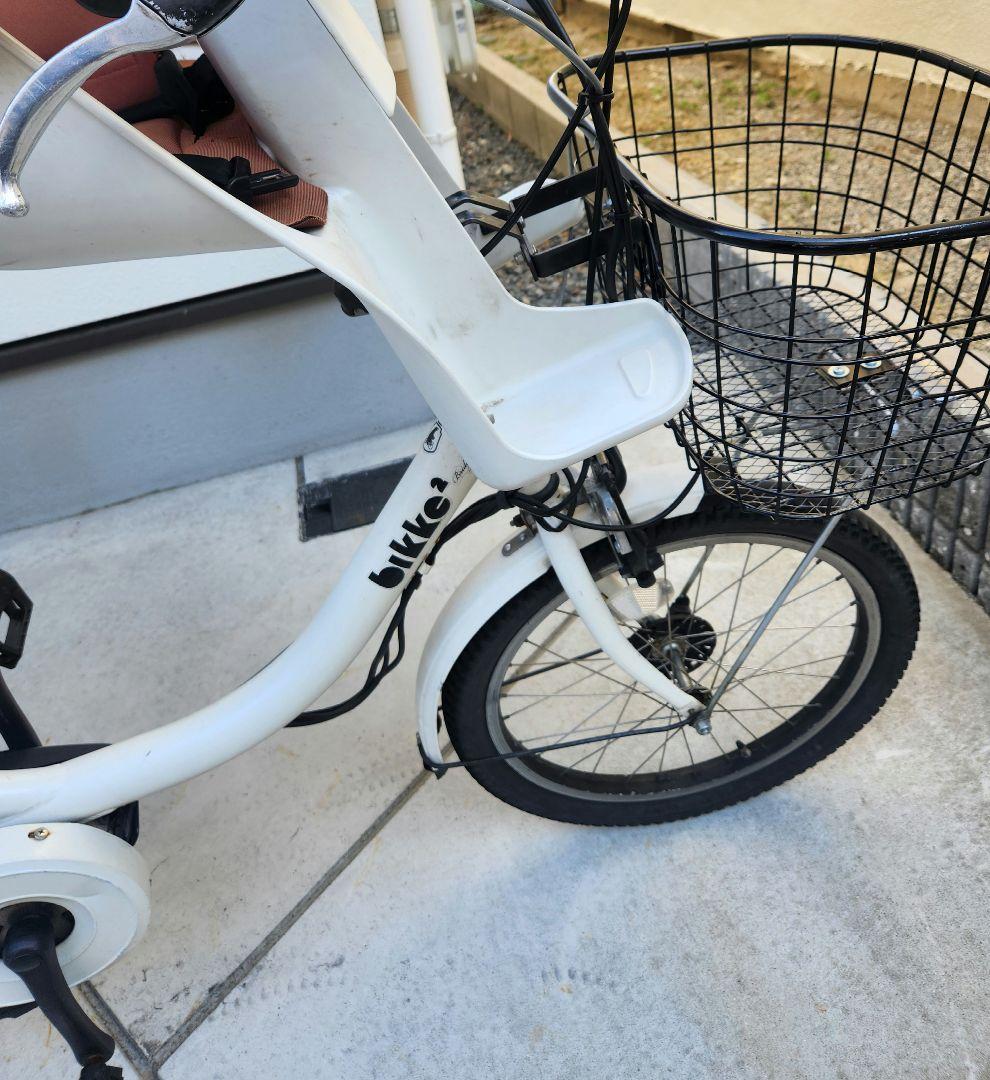 大阪吹田市直接取引のみ bikke2 電動アシスト 電動自転車 3人乗り ビッケ