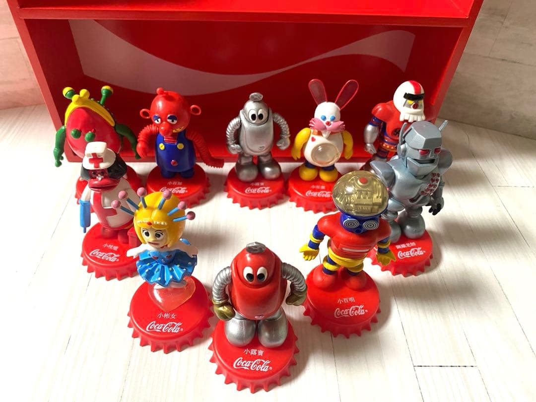 ロボコンボトルキャップフィギュアセット Coca-Cola 香港限定版