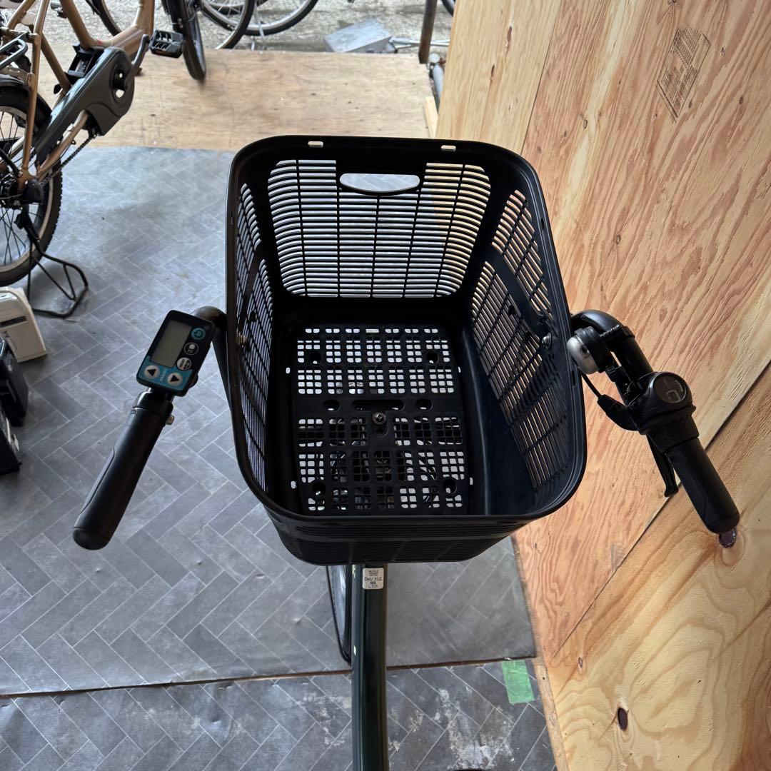 電動アシスト自転車 グリーン シティタイプ バスケット付き