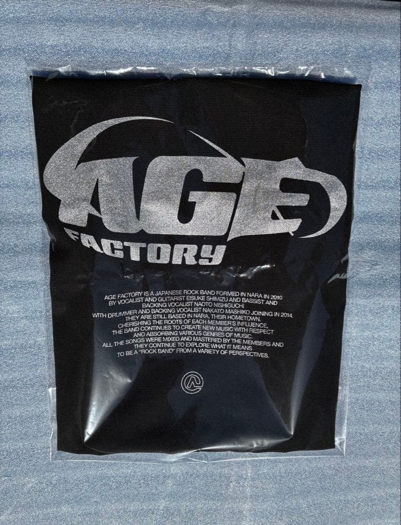 ミュージシャン AGE FACTORY Logo Knapsack Black