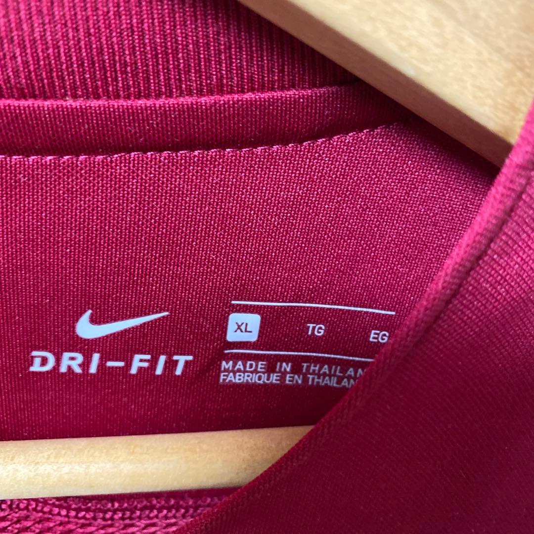 鹿島アントラーズ支給品Nike DRI-FIT 赤 ノースリーブ XL