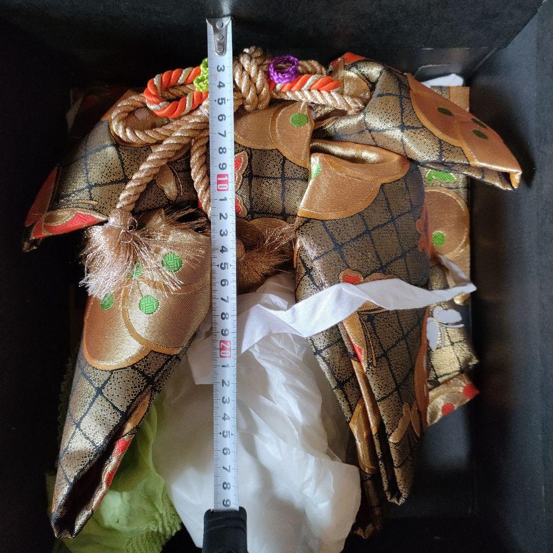 七五三用　正絹袋帯　金色花柄装飾品　こども　金糸