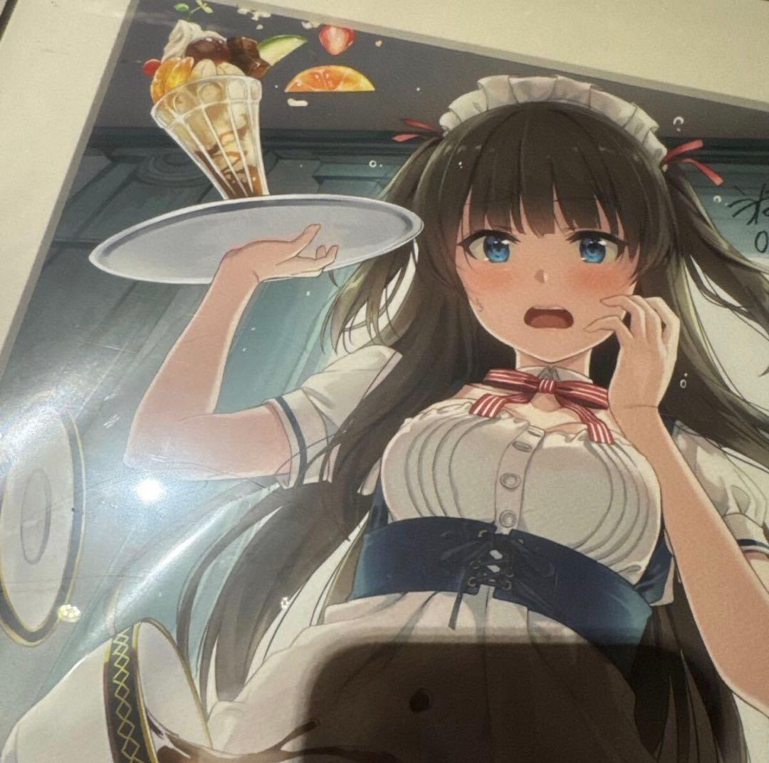 うなさか　直筆　サイン入　　版画　ジークレー　複製原画　k-books 色紙