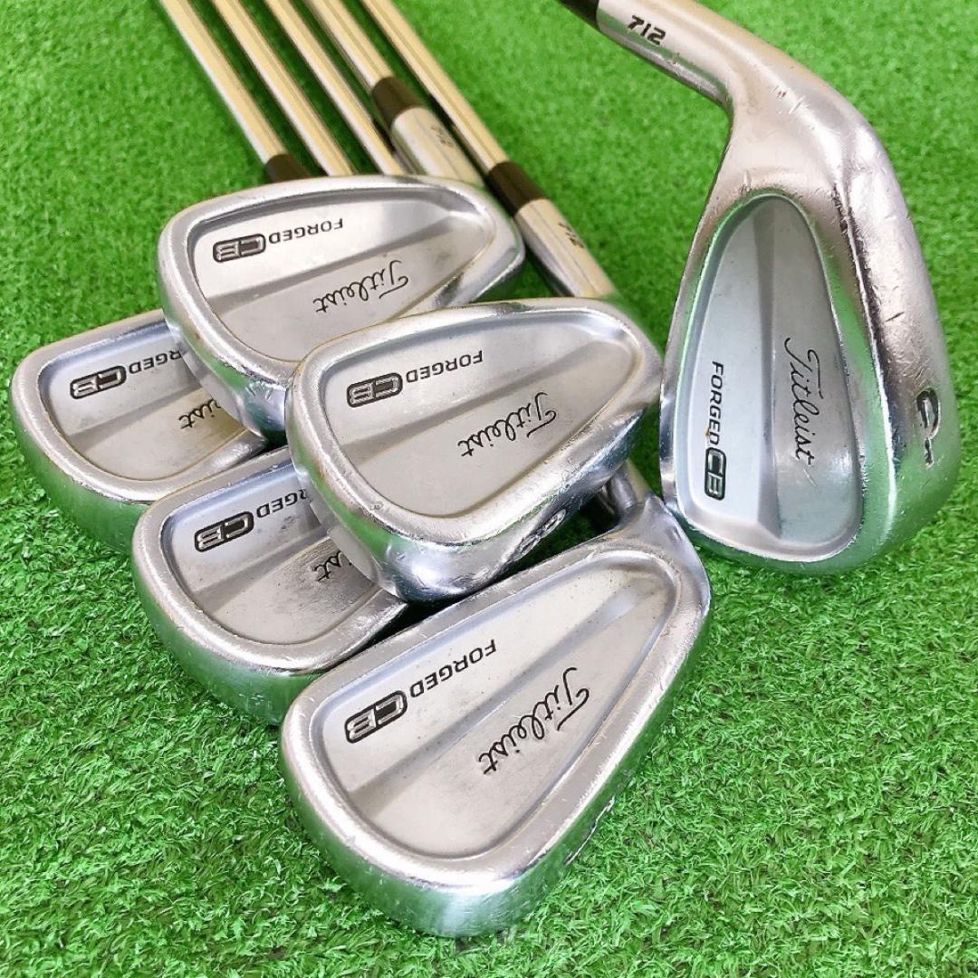 ツ66★タイトリスト CB712 6本レフティアイアンセット Titleist左