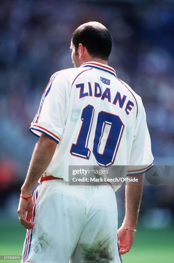 98-99 フランス代表　ジダン　アディダスオフィシャルユニフォーム