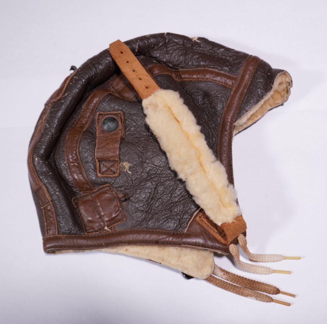 個人装備 WW2 USAAF B-6 WINTER LEATHER FLIGHT CAP