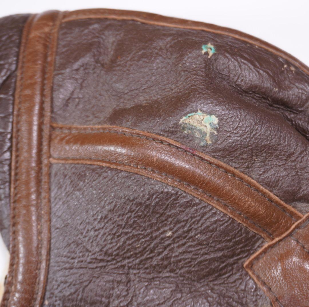 個人装備 WW2 USAAF B-6 WINTER LEATHER FLIGHT CAP