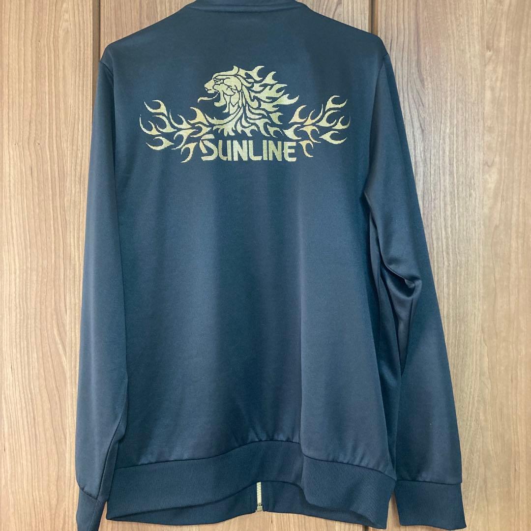 SUNLINE フィッシング　ジャージ　Lサイズ 黒　釣り　磯　ふかせ釣り