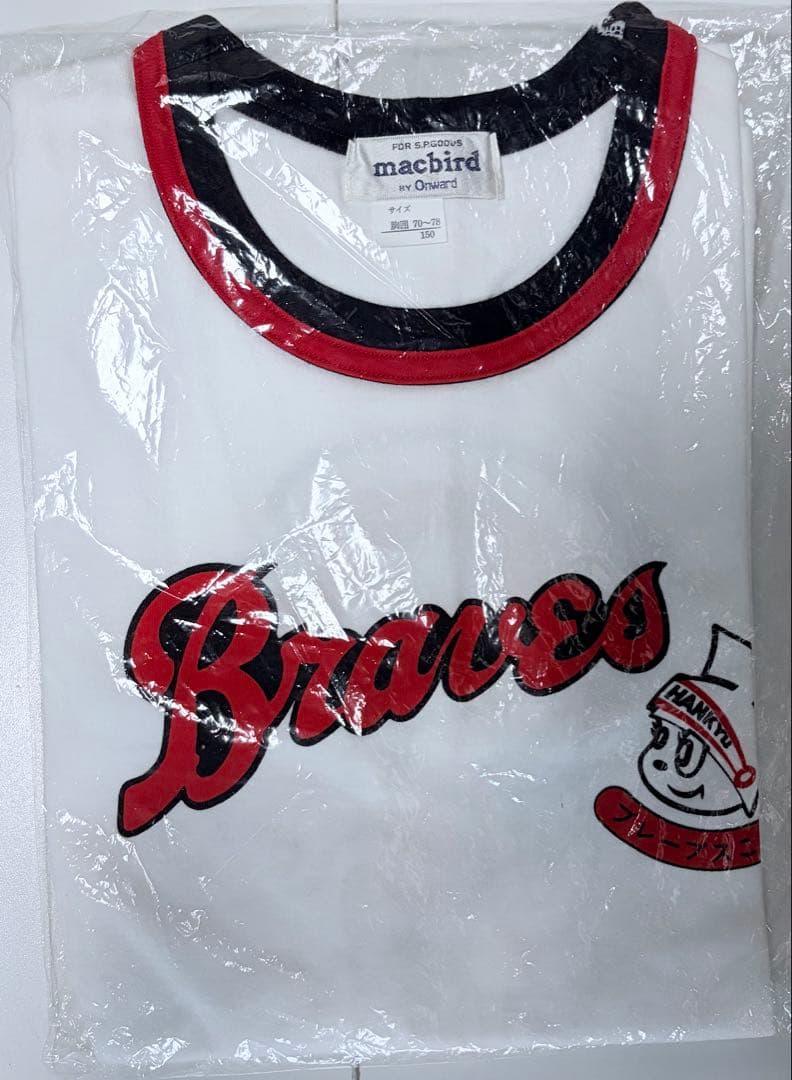 希少 当時物 阪急ブレーブス こども会 Tシャツ サイズ150 未使用品