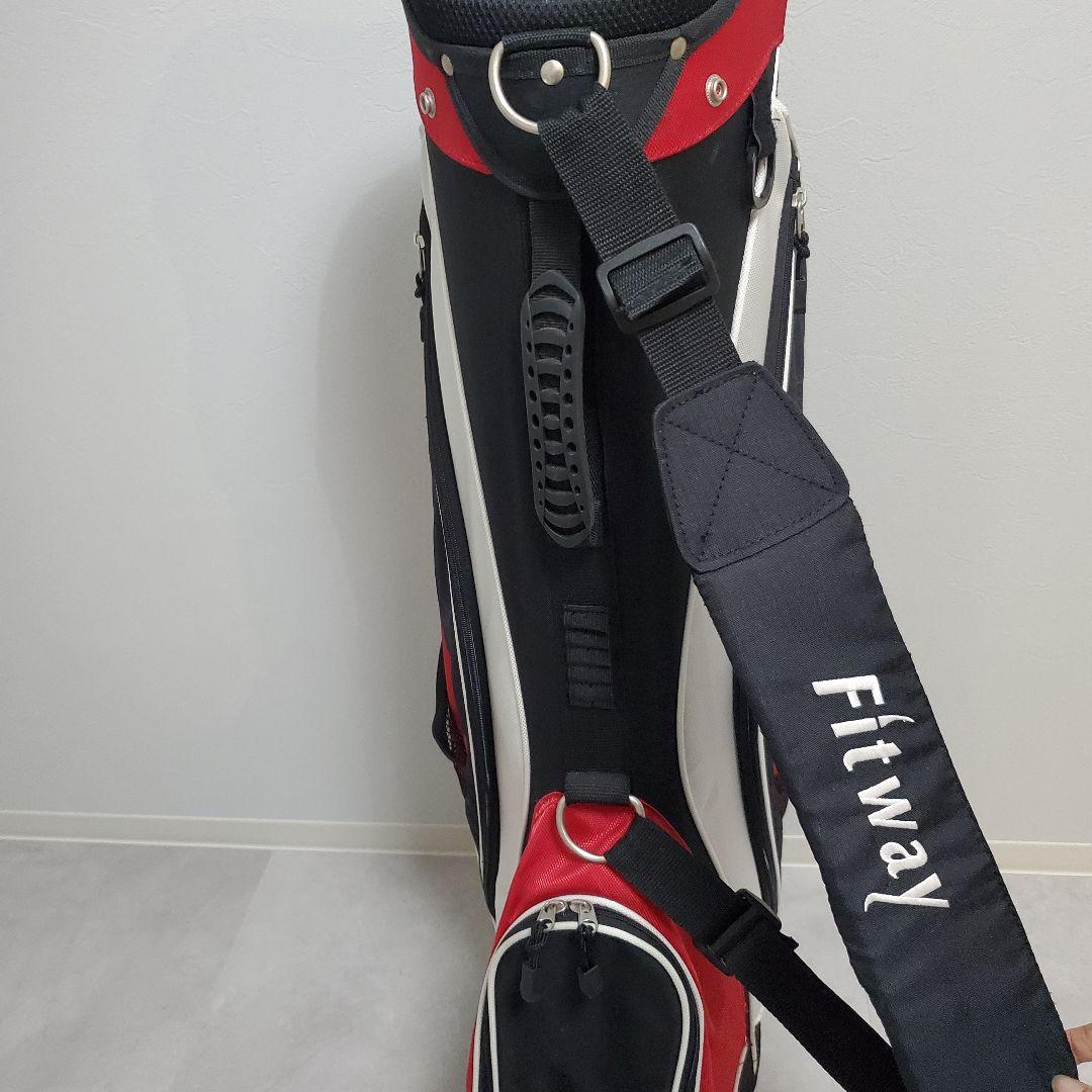 【超軽量&6分割】Fitway スタンド式 キャディバック　ゴルフバッグ