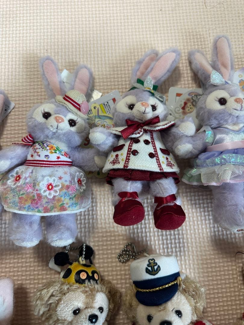 ウサギとクマのぬいぐるみ・マスコット 11体セット