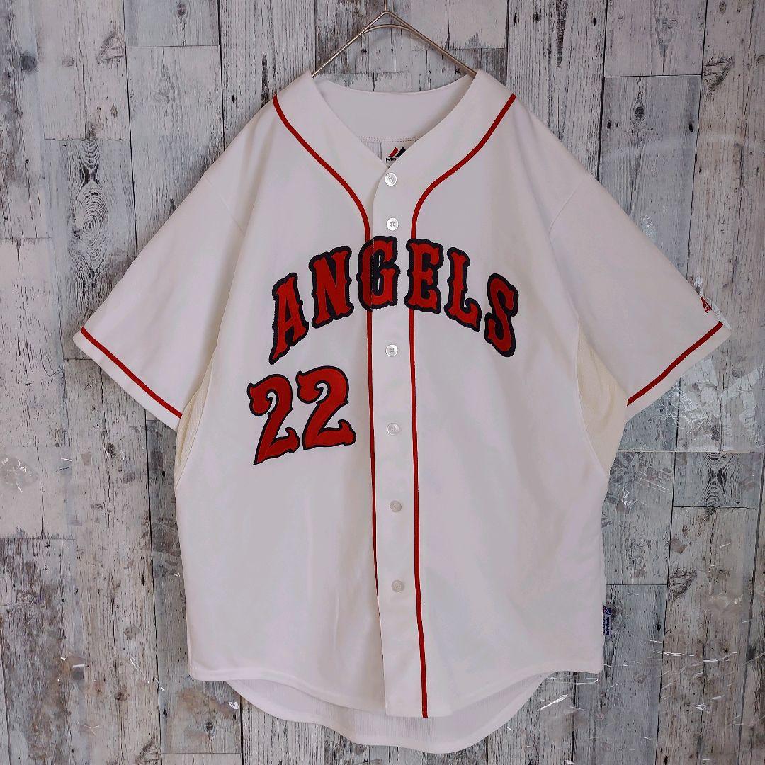 MLB マジェスティック エンゼルス No.22 ゲームシャツ ユニフォームXL