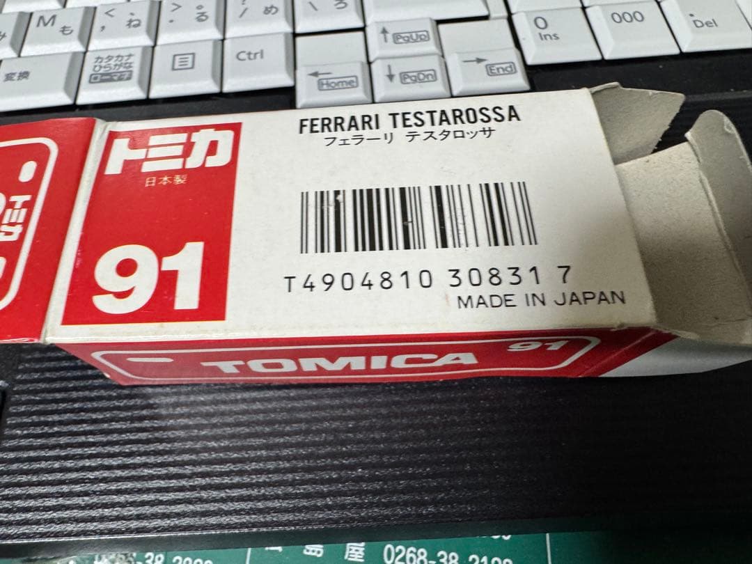 トミカ 日本製 赤箱 91 フェラーリ テスタロッサ　美品