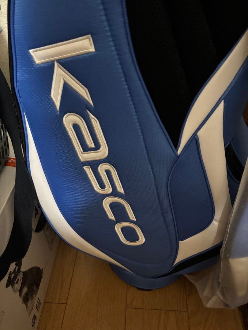 新品未開封未使用Kasco ゴルフバッグ 青白