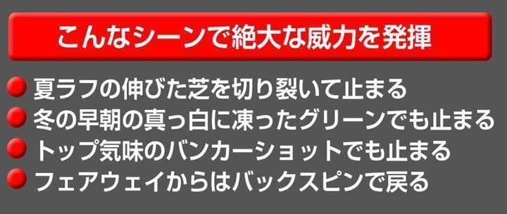 【新品2本】誰でも激烈バックスピン！止まって戻って寄せワン連発の激スピンウェッジ