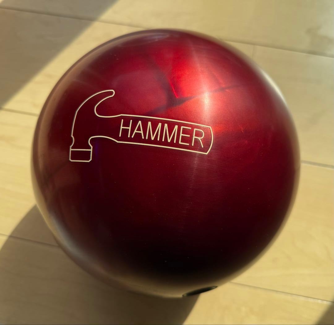 HAMMER レッドパールウレタン　ボウリングボール