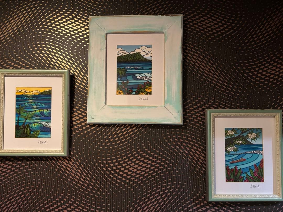Heather Brown Waikiki Surf アート ヘザーブラウン絵画