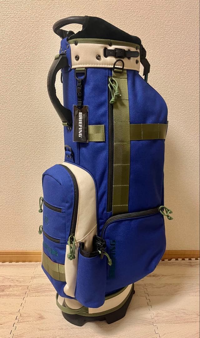 【新品】BRIEFING キャディバッグ CR-8 #02 ブルー×アイボリー