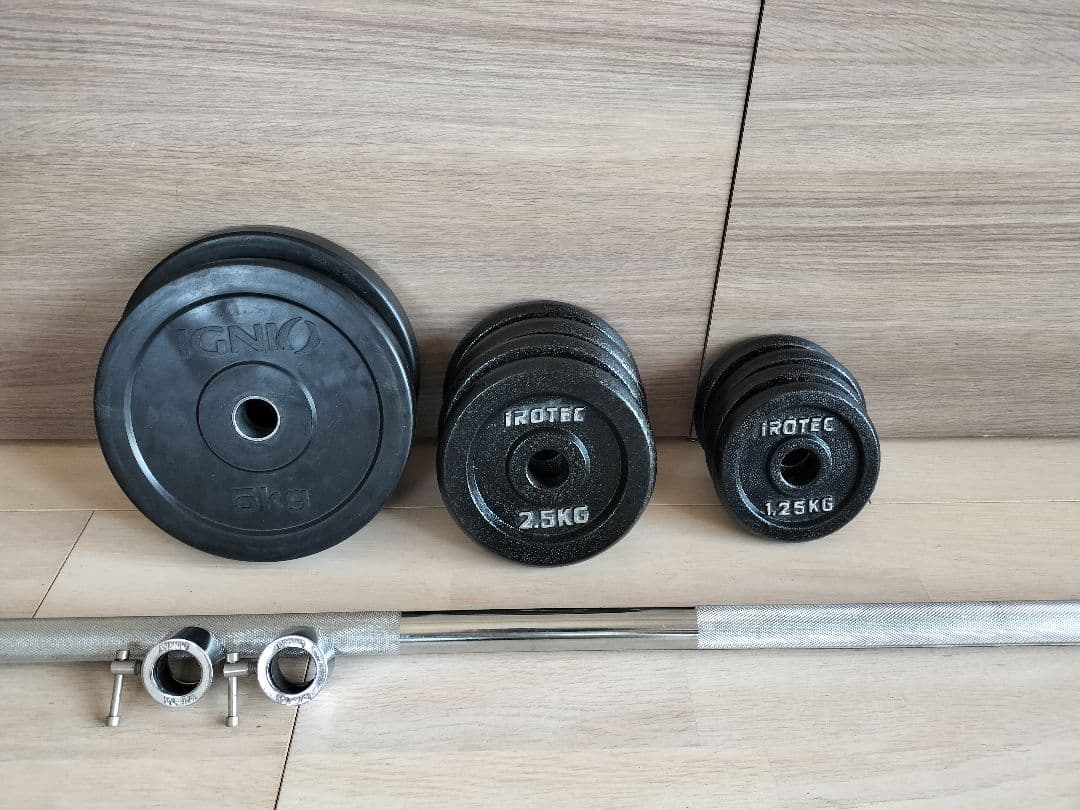 バーベル25kgセット IGNIO/IROTEC/IVANKO