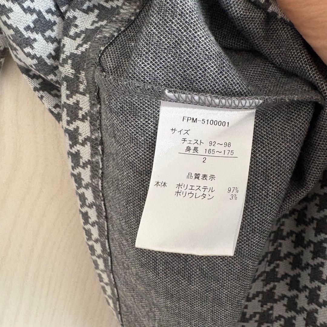 新品　FAIRY POWDER千鳥柄タートルシャツ　ゴルフウェア　Ｍ