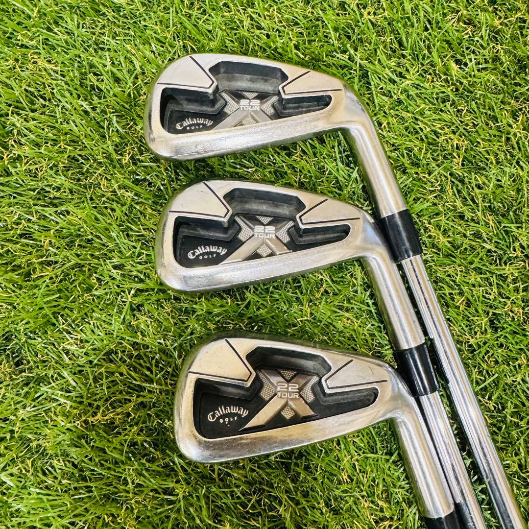 【グリップ新品】Callaway X-22 TOUR アイアンセット 6本