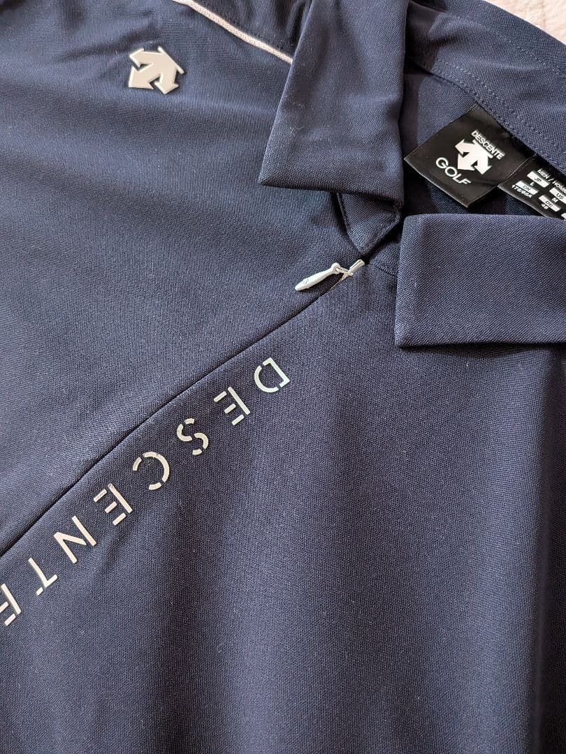 DESCENTE GOLF ネイビー ポロシャツ Lサイズ