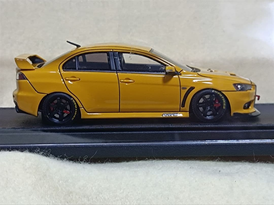 イグニッションモデル 1/43 Lancer Evolution X イエロー