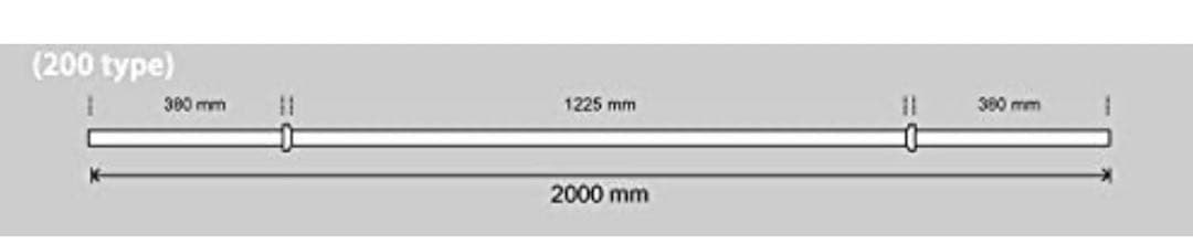 アイロテック　レギュラーバーベルシャフト200cm /径28mm