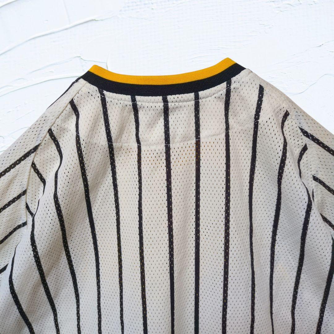❤阪神タイガース❤ 刺繍 ロゴ メッシュ ユニフォーム L 応援 シャープ産業