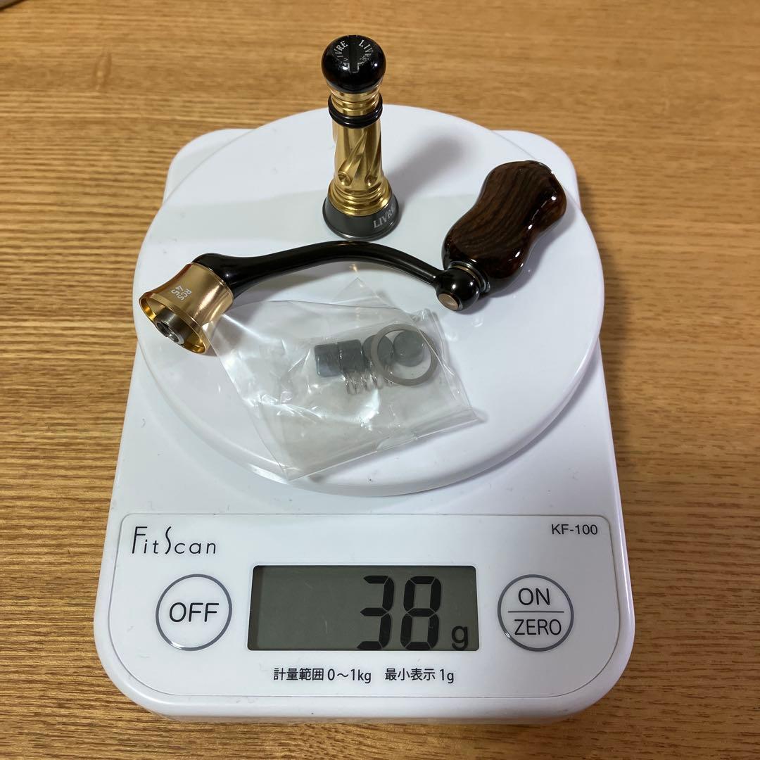 美品　SLP WORKS 45mm ハンドル　金檀木ノブ　リブレ　バランサー