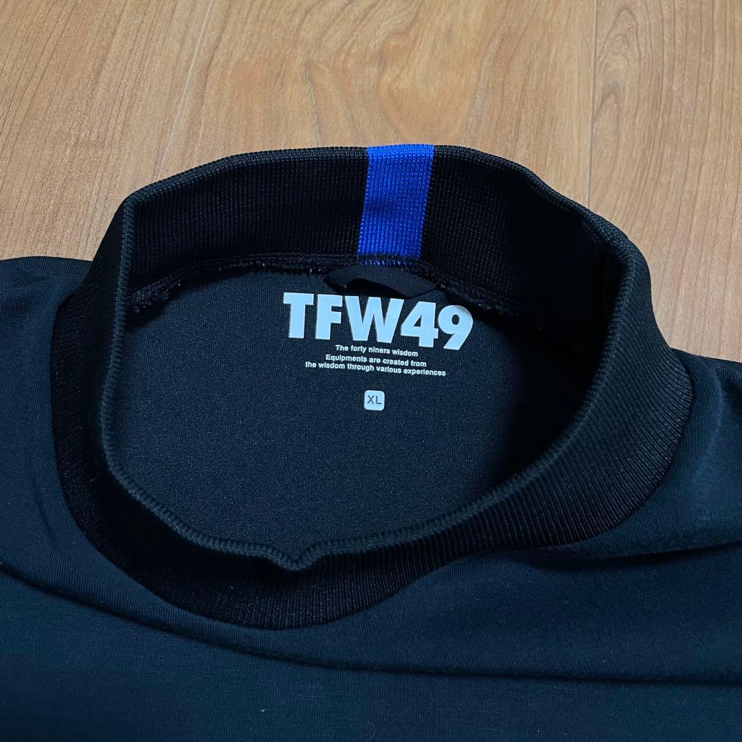 定価3.4万　2025モデル　TFW49 モックネック Tシャツ　ブラック　XL