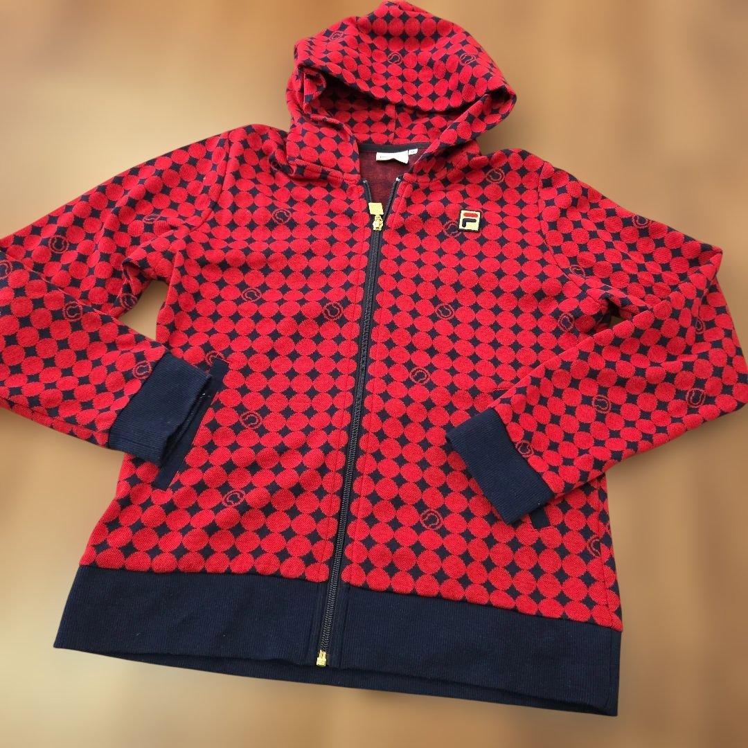 大人気　FILA セットアップ ジャガード ボール柄