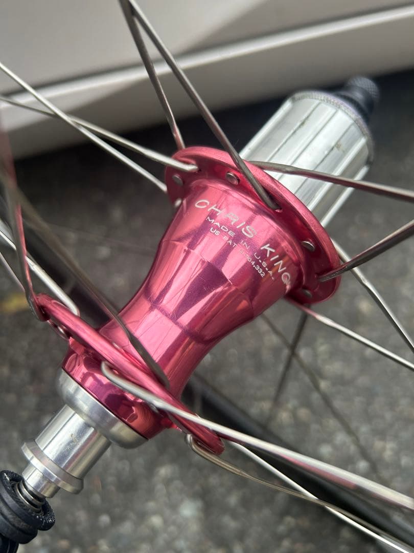 美品転倒無しENVE ChrisKing R45 カーボンホイール
