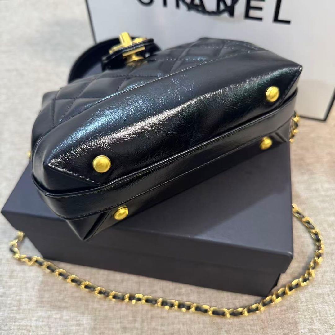 VIP限定CHANELノベルティ がま口ボストン型 ショルダーバッグ ブラック
