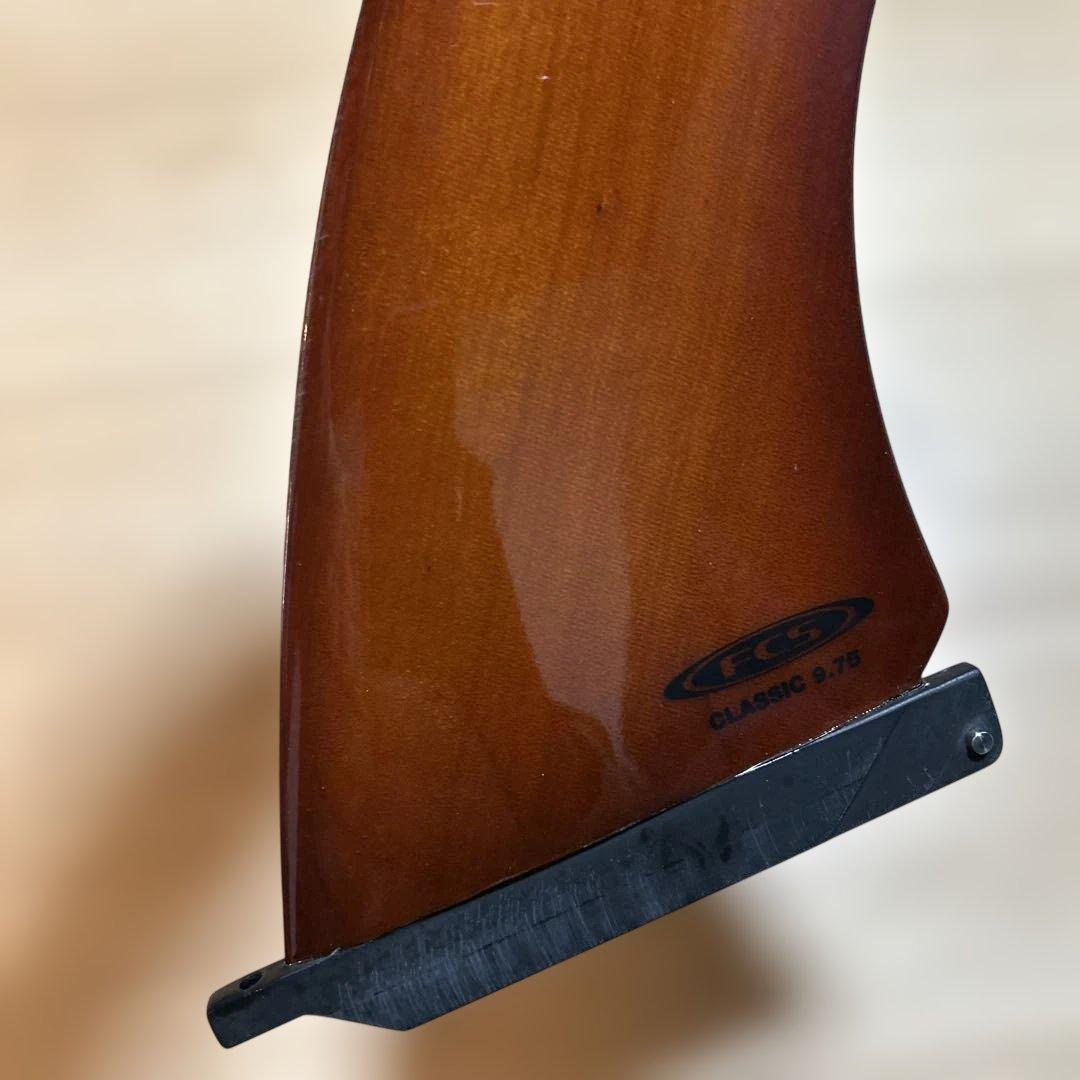 廃盤　ウッド　FCS CLASSIC 9.75 センターフィン　シングルフィン