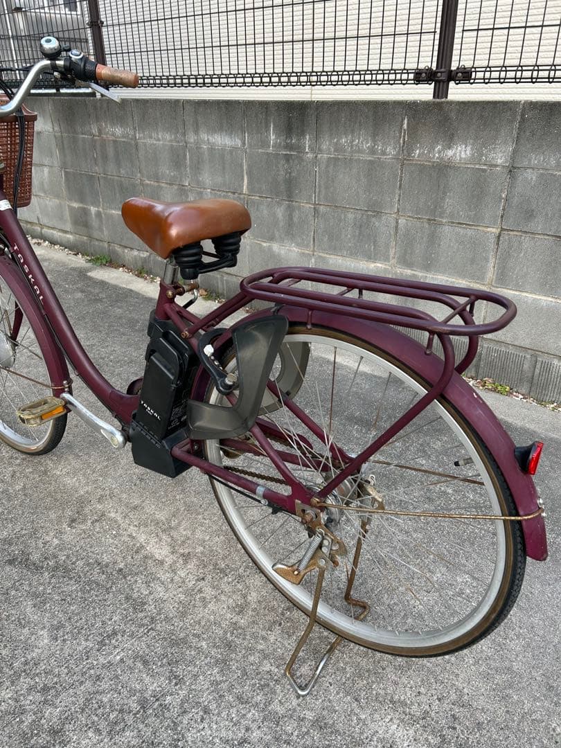 （福岡）ラオックス 電動 自転車 TASKAL アシスト 直接引取 後輪パンク