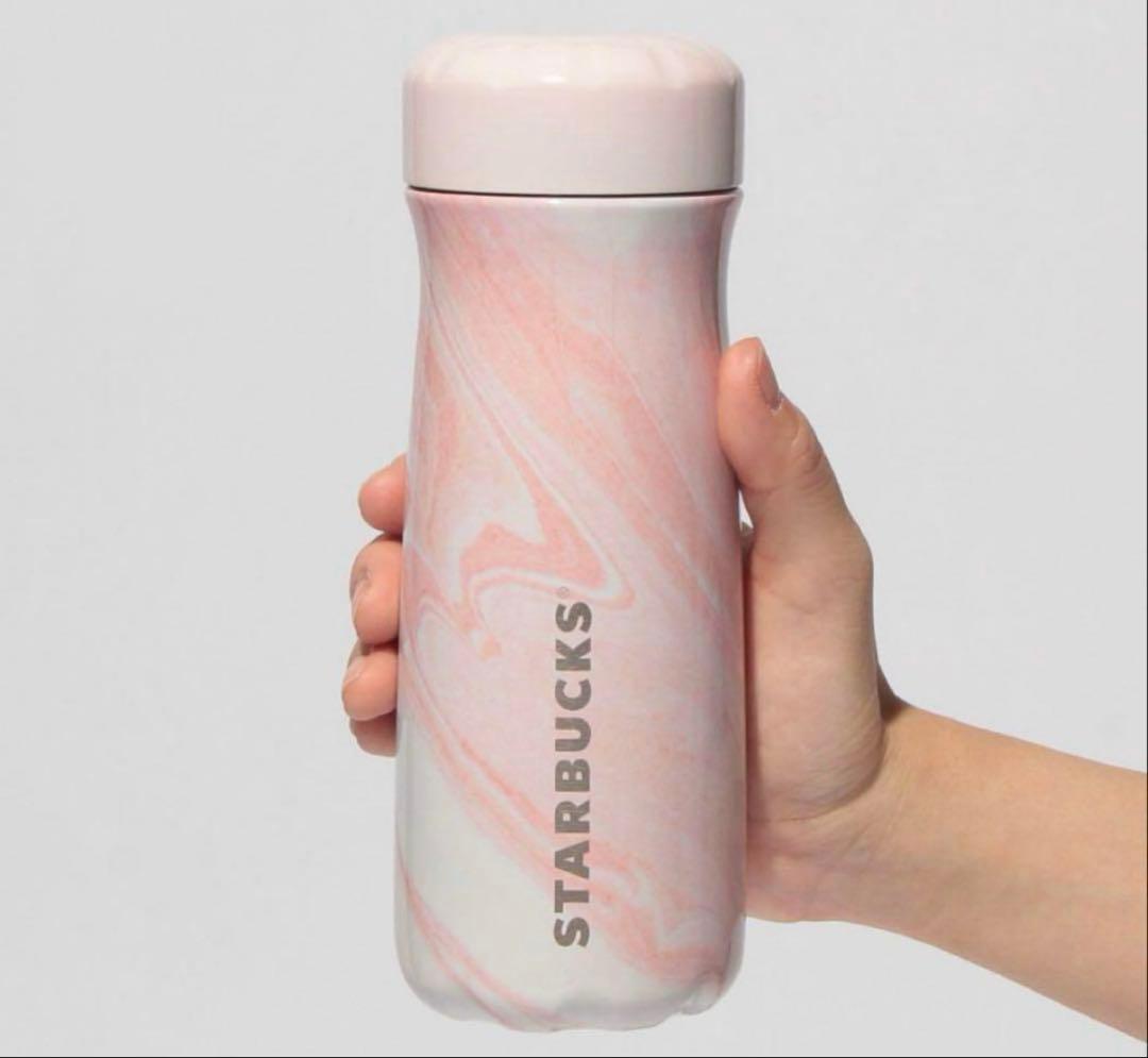 スタバ SAKURA 2025ステンレスボトルS'wellマーブル473ml