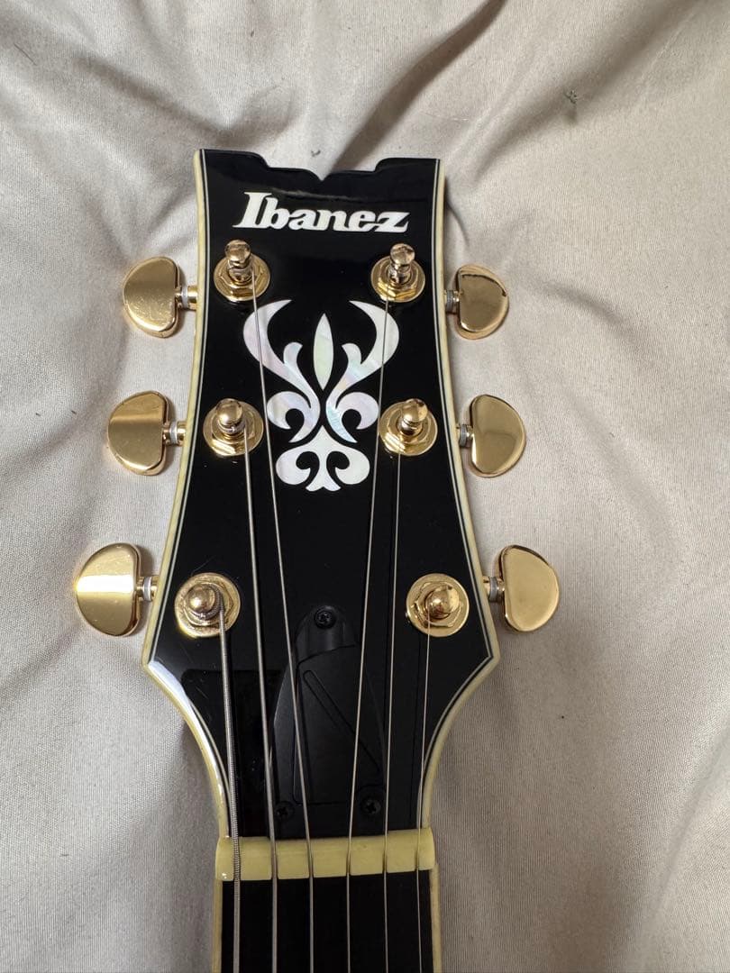 Ibanez AMH90QM TBL フルアコギター 限定カラー　ケースセット