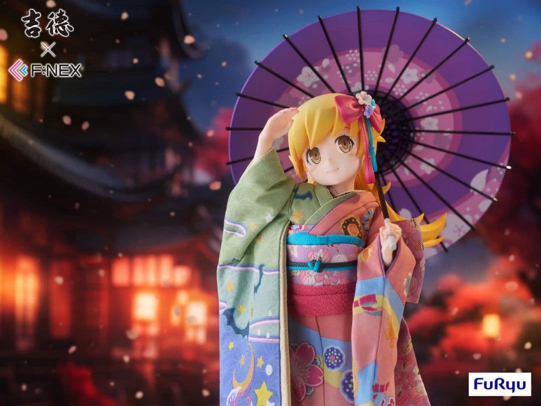 吉徳×F:NEX 忍野忍 -日本人形- 1/4スケールフィギュア
