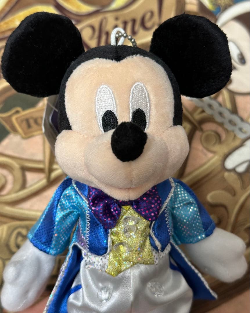 ディズニー ナイトフォールグロウ ミッキー ミニー ぬいぐるみセット&ぬいバ