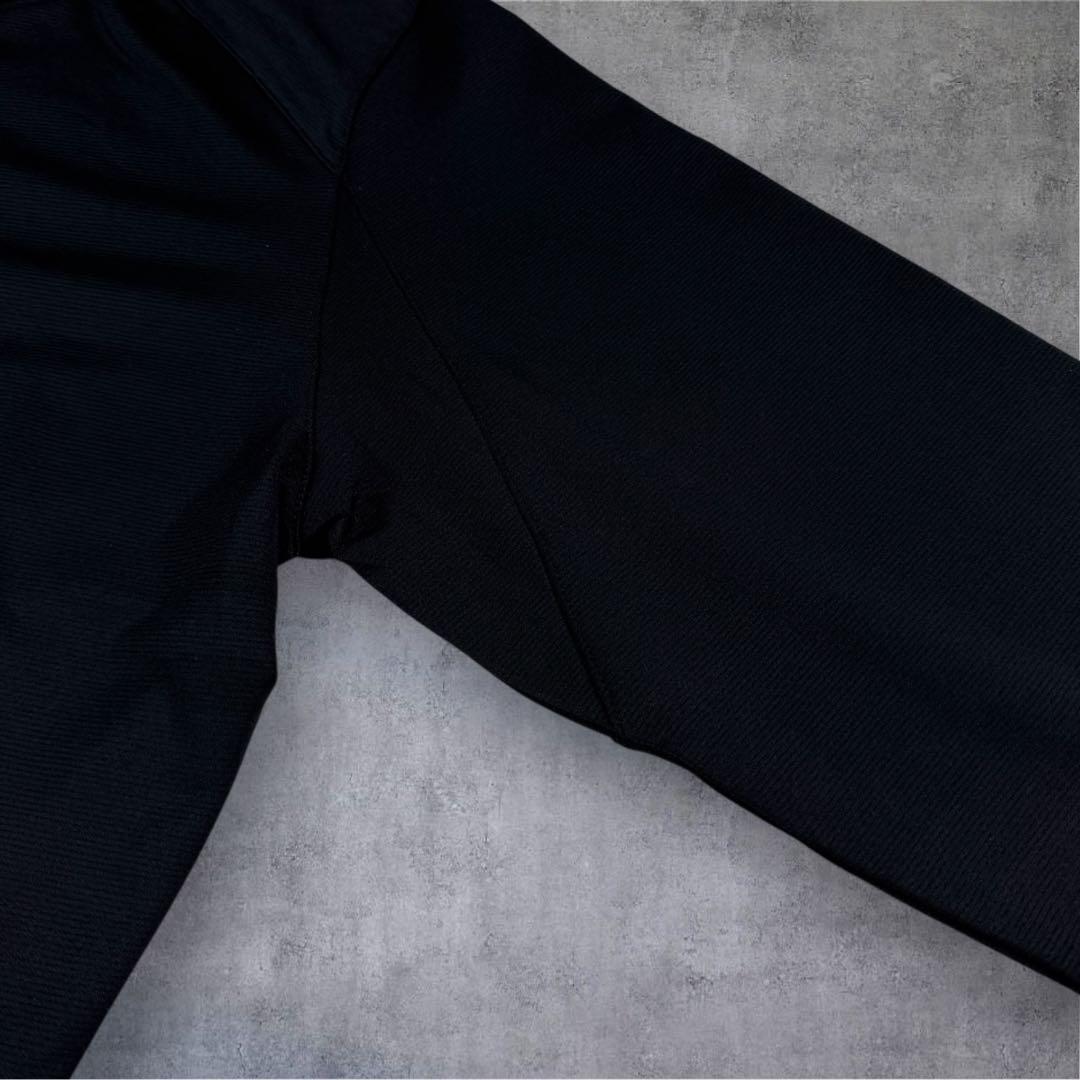 【美品】NIKE GOLF ナイキゴルフ モックネック長袖シャツ ロゴ 黒 M