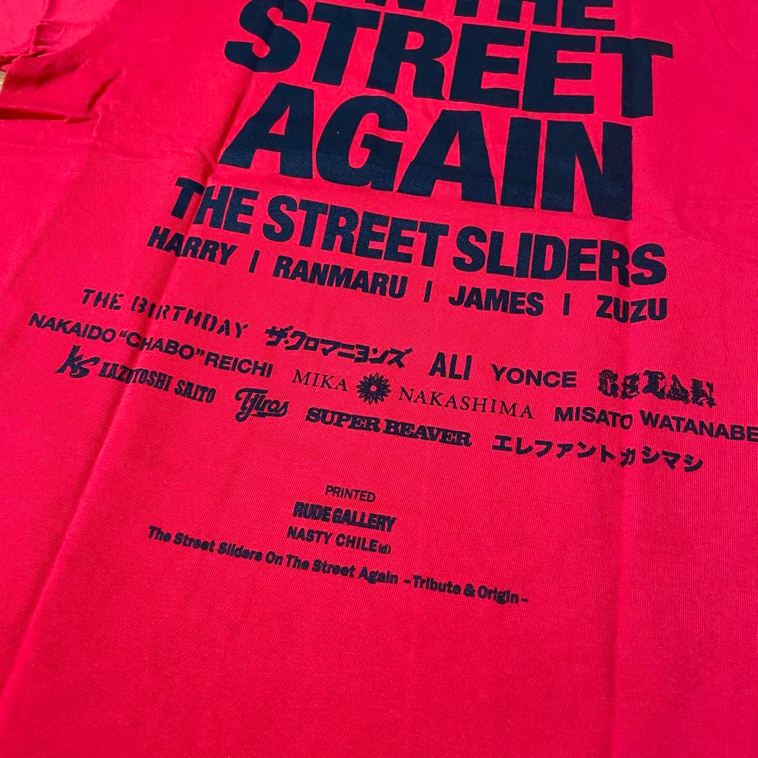 【新品未着用】THE STREET SLIDERS 爆オン TEE 赤 Lサイズ