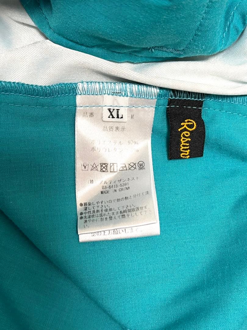 レザレクション　ポロシャツ　ハーフパンツ　バイザー　バンダナパターンセットアップ