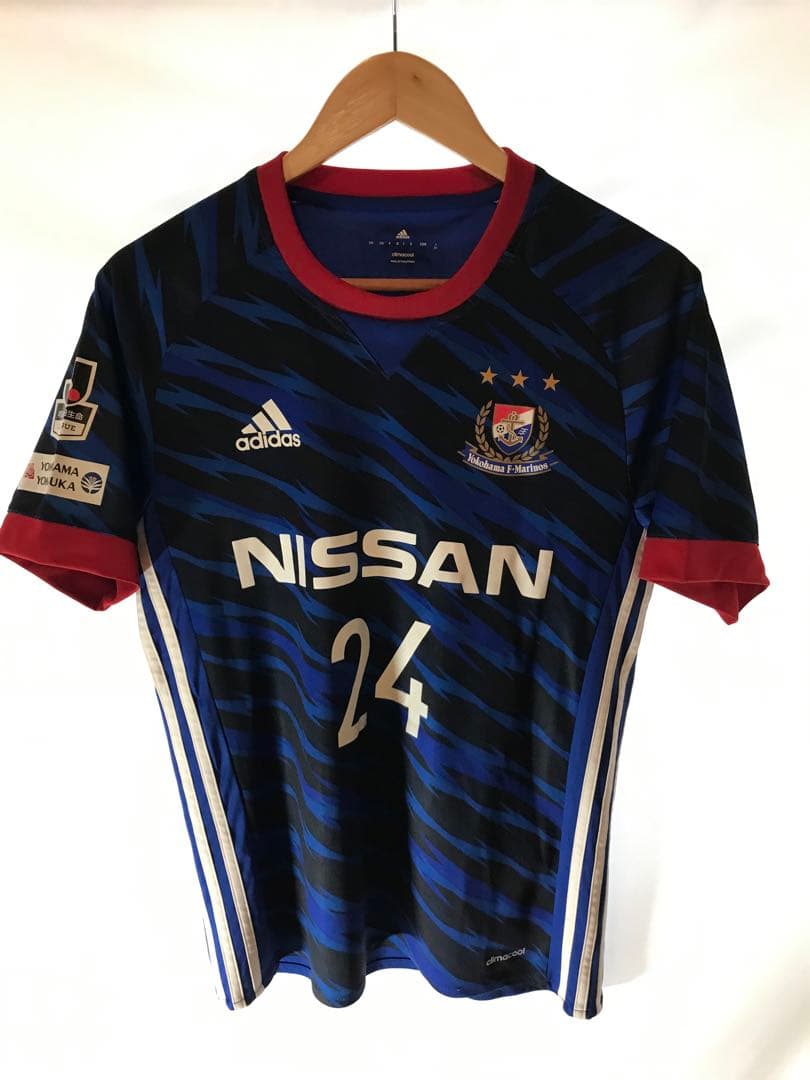 正規品 adidas 横浜F・マリノス「24」山中亮輔 半袖 M ユニフォーム